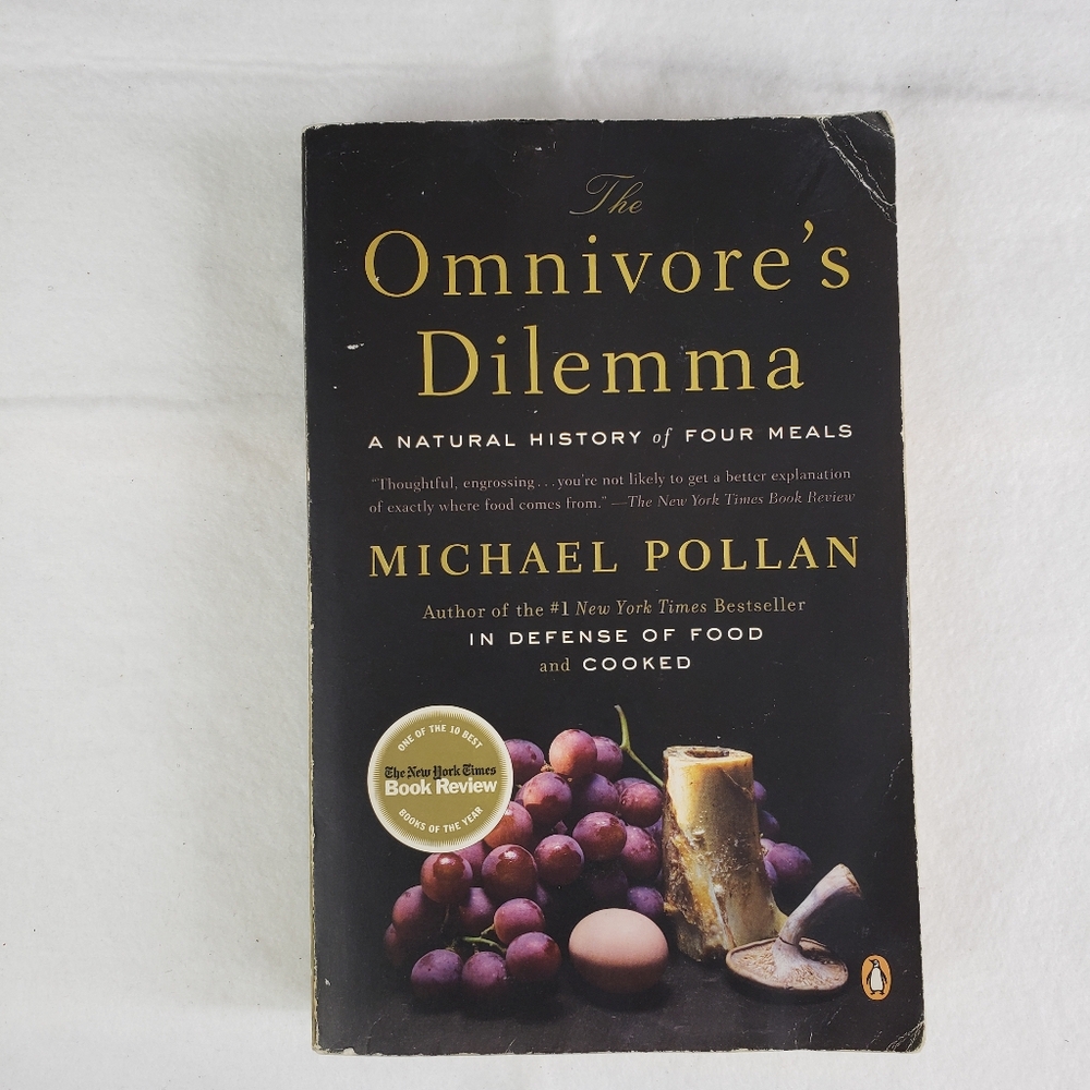 The Omnivore's Dilemma by Michael Pollan - Black Cover!